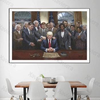 Historické Postavy, Modlite sa za Donald Trump Plátno na Maľovanie Americký Prezident Vintage Múr Umenia Plagátu Domáce Dekorácie Obývacia Izba
