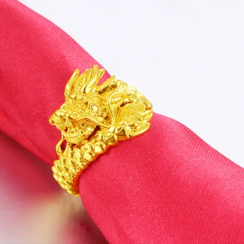 Vietnam Aluviálne Zlato Dragon Krúžok Pre Mužov Vysoká Kvalita Č Fade Mosadz Á Otvoriť Krúžky Päsť Kĺby Mužov Nezvyčajné Tovaru