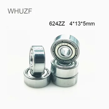 WHUZF 624ZZ Ložiska ABEC-1 10/20PCS 4x13x5 mm Drôt Rezací Stroj Miniatúrne 624-2Z Guľkové Ložiská 624 ZZ EMQ Z3V3 Kvality